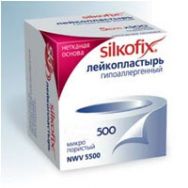 Лейкопластырь Silkofix нетканая основа