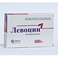 Левоцин 500 мг №10 табл.п.п.о.