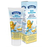 Babyline д/самых маленьких со вкусом банана 75 мл паста зубная детск. (с 1-4лет  DB011)