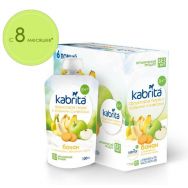 Kabrita Банан с печеньем и яблочным пюре 100 г пюре фруктовое с козьими сливками (8+)