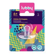 Lubby Силиконовая соска-пустышка (16406, скош.сосок, 6+)