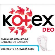 Kotex Deo Superslim liners ультратонкие №20 прокладки ежедн.
