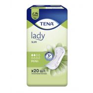 Tena Lady Slim Mini 3 капли, б/крыльев №20 прокладки урол.