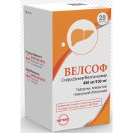 Велсоф 400 мг/100 мг №28 табл.п.п.о.