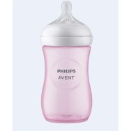 Avent Natural бутылочка 260 мл 1m+, розовая (SCY903/11)