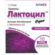 Лактоцил Форте гран. 10 млрд КОЕ №10 саше
