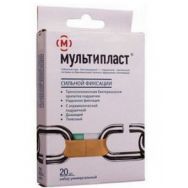 Лейкопластырь Мультипласт бактерицидный сильн. фиксации (телесн.)  набор универс. р-р.3,8*3,8см (2шт) 1,9*7,2см (10 шт) 2,5*7.2см (8 шт)